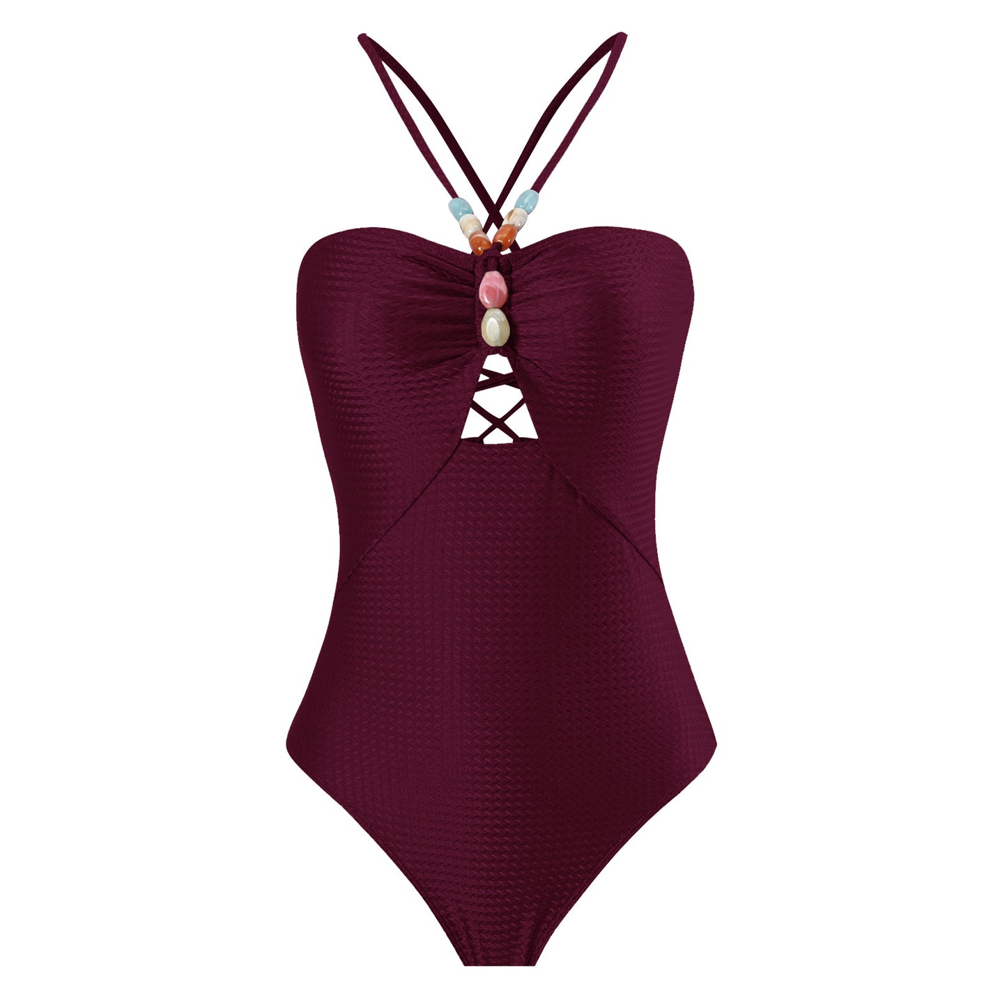 Wine Red Swimsuit