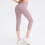 Pantalones de bolsillo para mujer, elásticos, ajustados, con realce de cadera, para fitness, correr, entrenamiento
