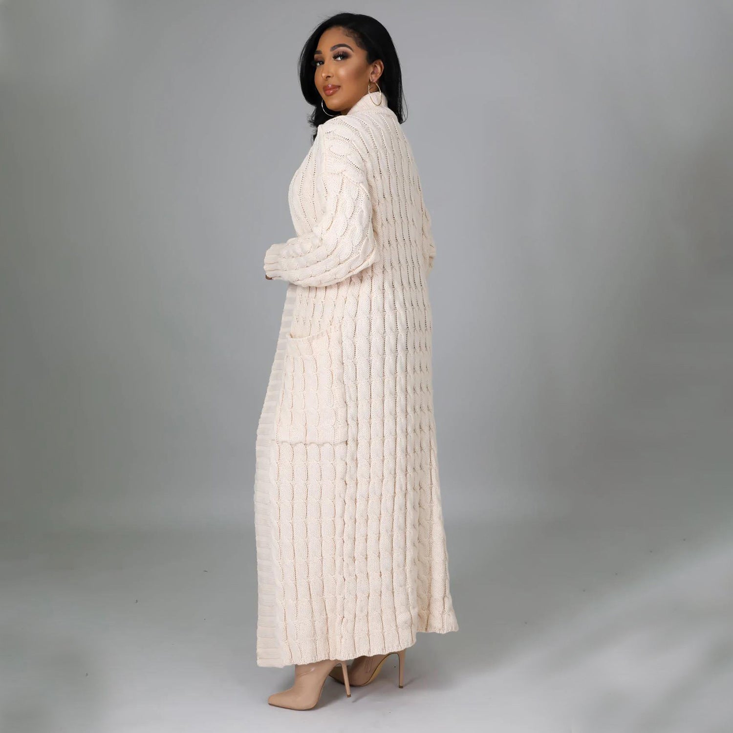 Vêtements d'automne et d'hiver pour femmes, pull long sexy et décontracté à manches longues