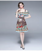 Women Summer Printed Daily Belted Cami A Line Knee Dress Will be real