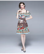 Women Summer Printed Daily Belted Cami A Line Knee Dress Will be real