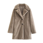 Autumn Winter Women Clothing Loose Casual Coat Coat SenDa