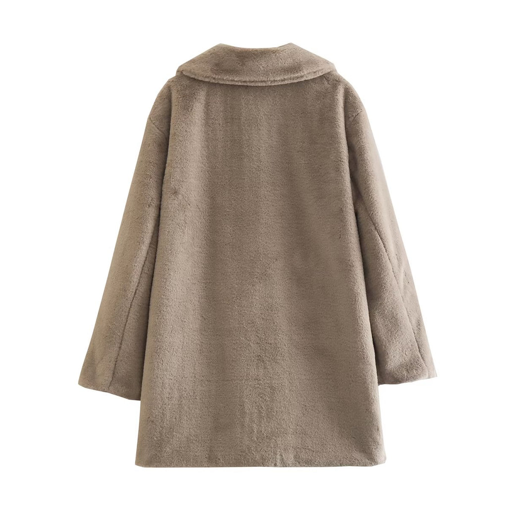 Autumn Winter Women Clothing Loose Casual Coat Coat SenDa