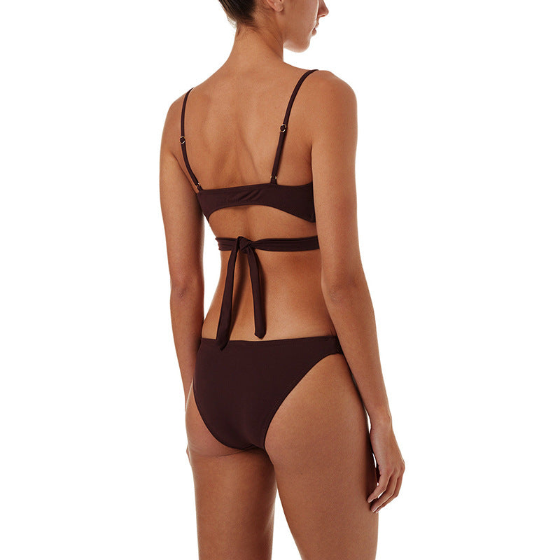 Traje de baño de bikini sexy dividido para mujer