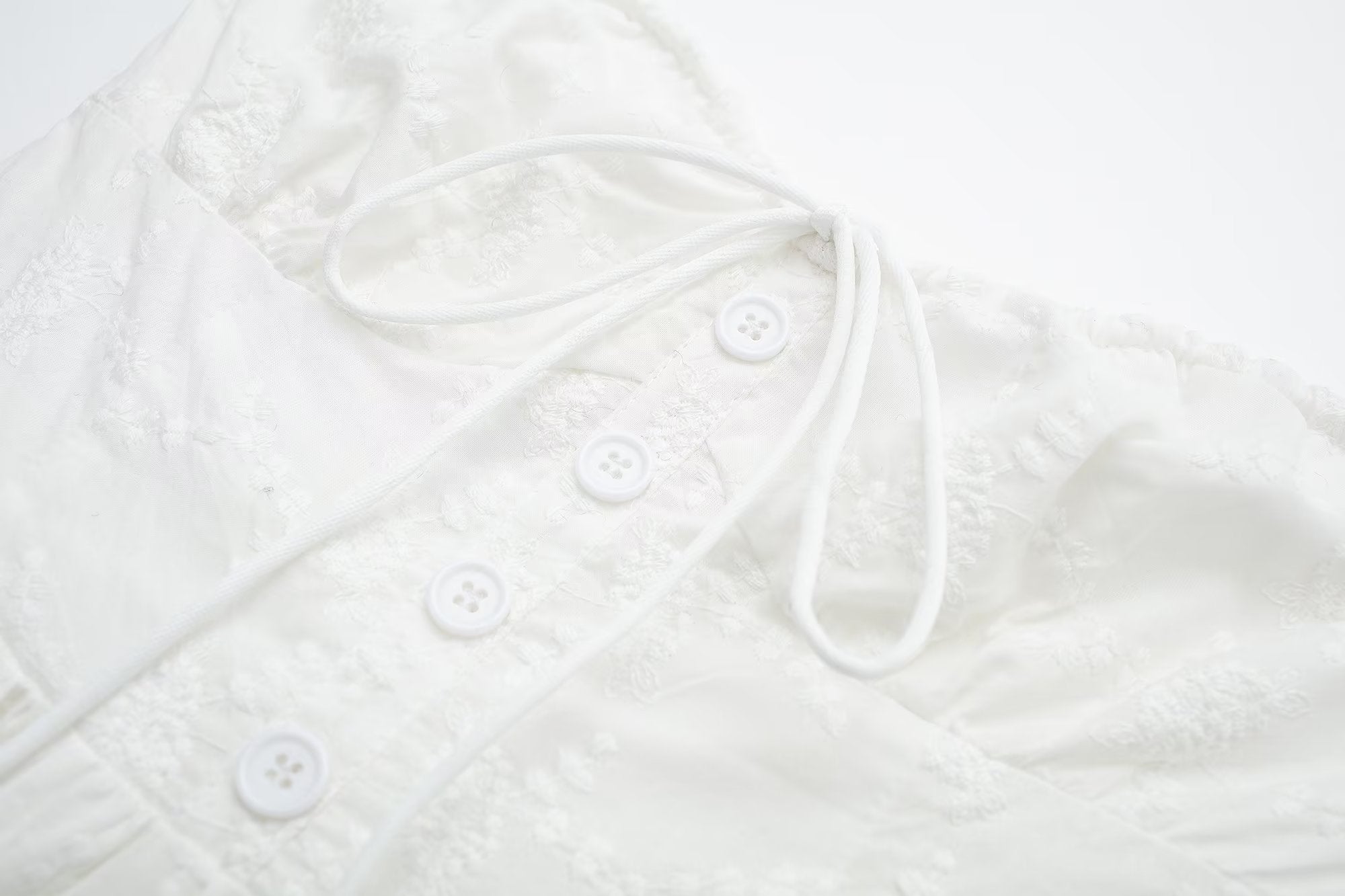 Pure Dignified White Dress Summer Lady Square Collar Mid Length Dress Women GoodMe