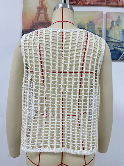 Camisola suelta de primavera y verano para mujer, color liso, prendas de punto