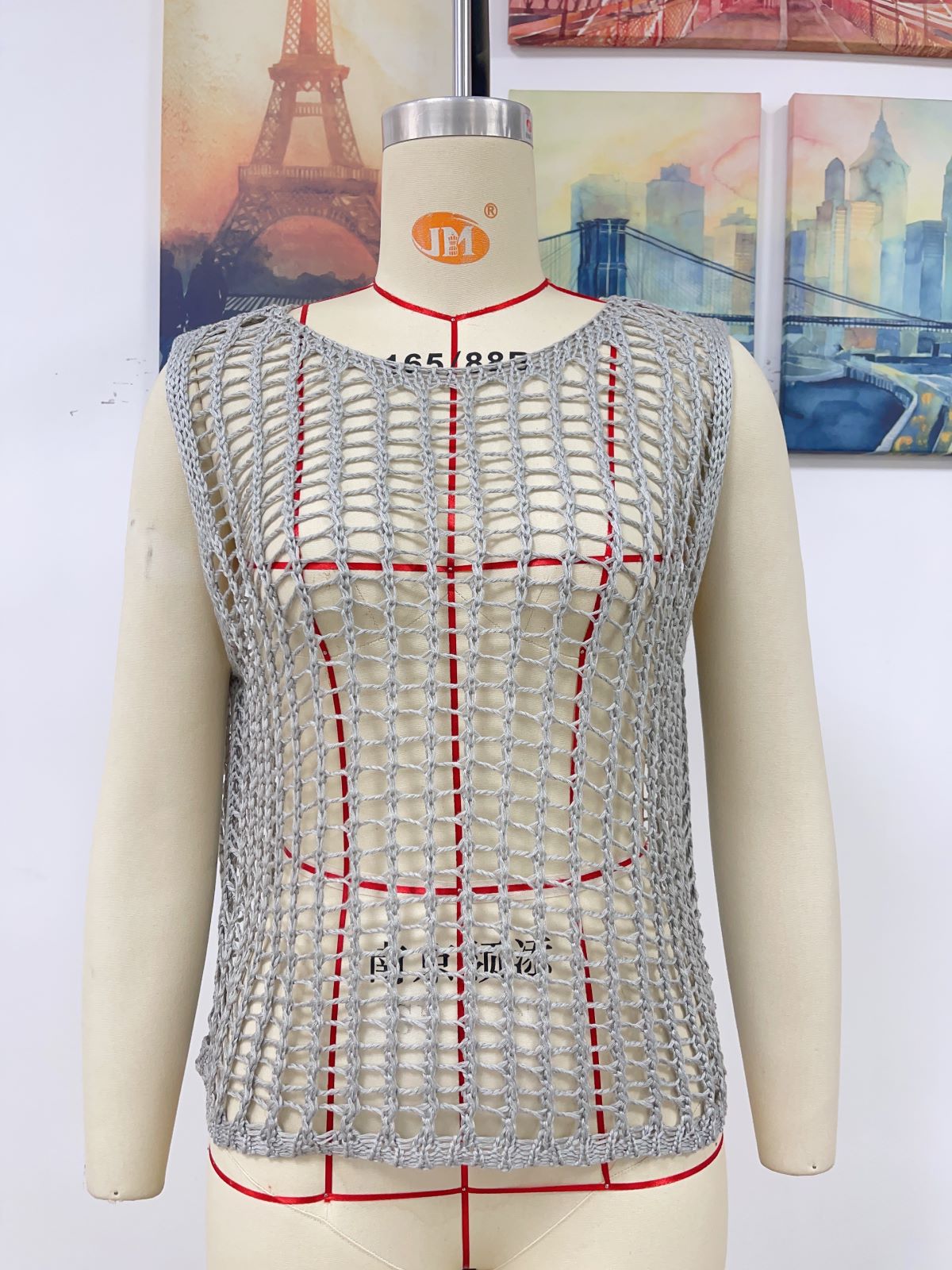 Camisola suelta de primavera y verano para mujer, color liso, prendas de punto