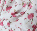 Women Clothing Summer Spicy Puff Sleeve Sexy Pink Printing Waist Dress ZDShop