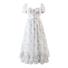 Autumn Romantic Light Purple Lavender off Shoulder Chest Pad Waist Controlled Princess Dress ZDShop