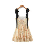 Spring Summer Women Clothing Color Vacation Fresh Sexy Sexy Strap Dress Crisscross ZDShop