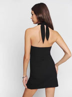 Robe moulante sexy à épaules dénudées et dos nu pour le printemps et l'été