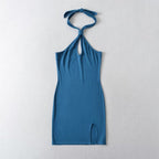 Robe moulante sexy à épaules dénudées et dos nu pour le printemps et l'été