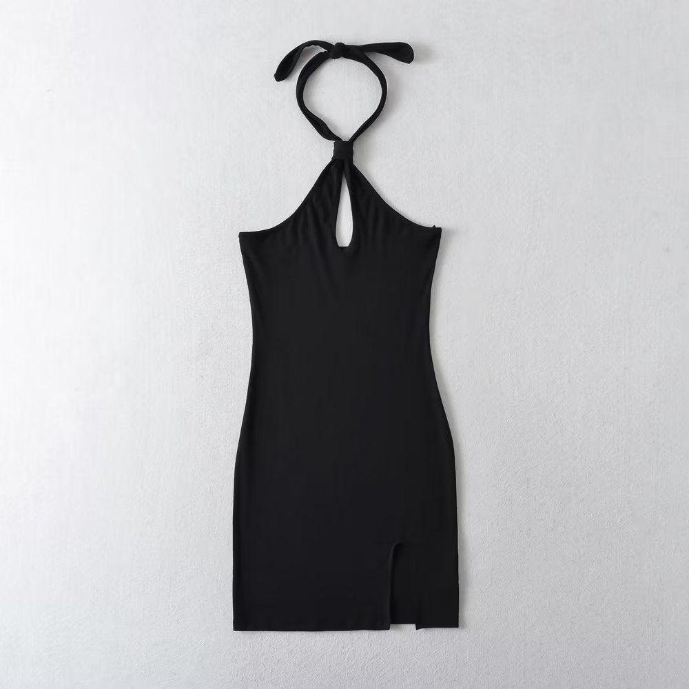 Robe moulante sexy à épaules dénudées et dos nu pour le printemps et l'été