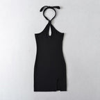 Robe moulante sexy à épaules dénudées et dos nu pour le printemps et l'été