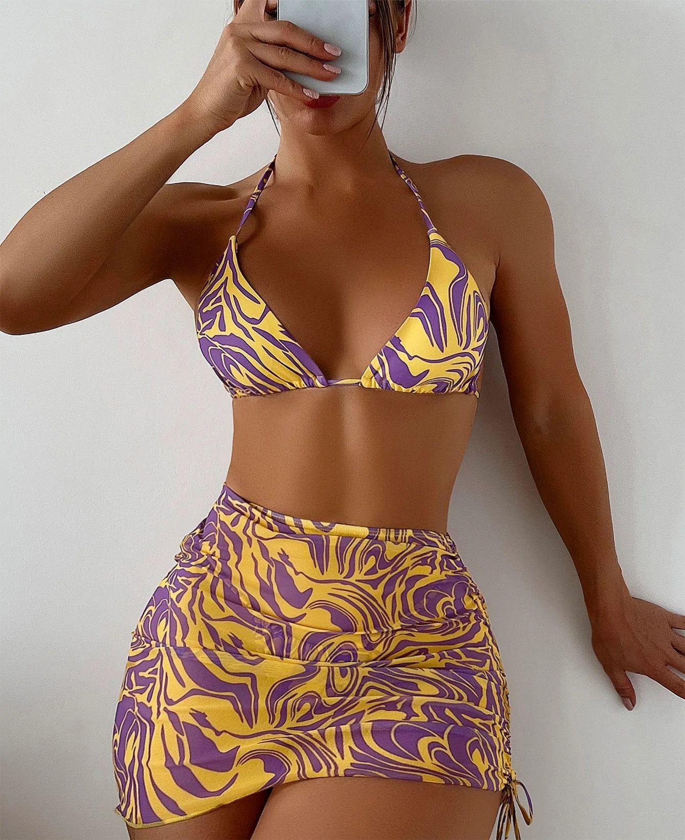 Yellow and Purple Stripes
