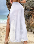 Beach Overskirt Chiffon Casual Sun Proof Sexy Skirt Korean Holiday Beach Pants Menara