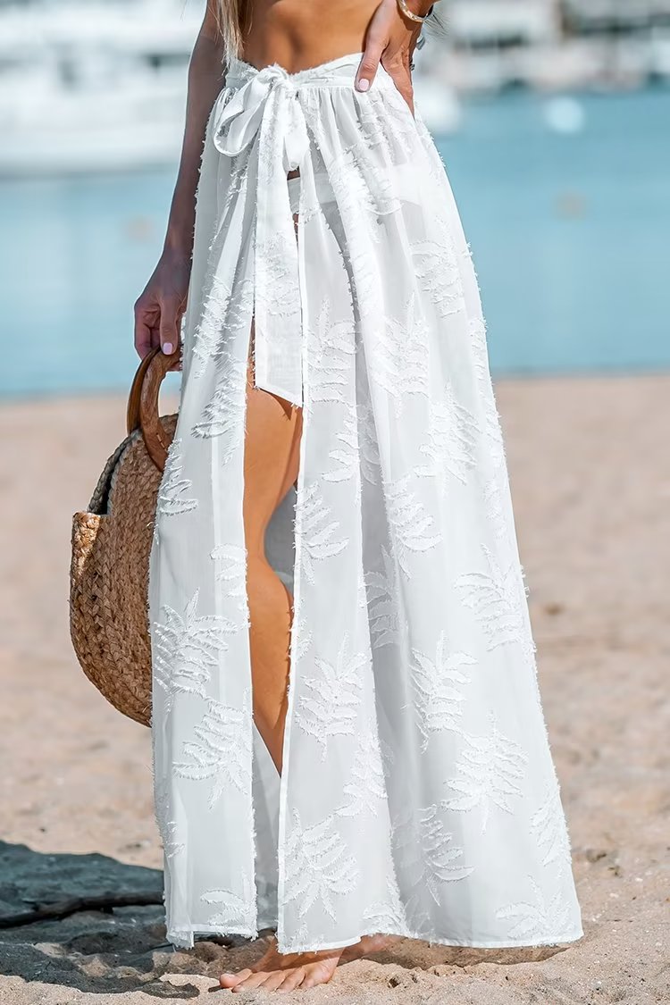 Women Sexy Split Beach Cover up Seaside Vacation Skirt Beach Cover Up