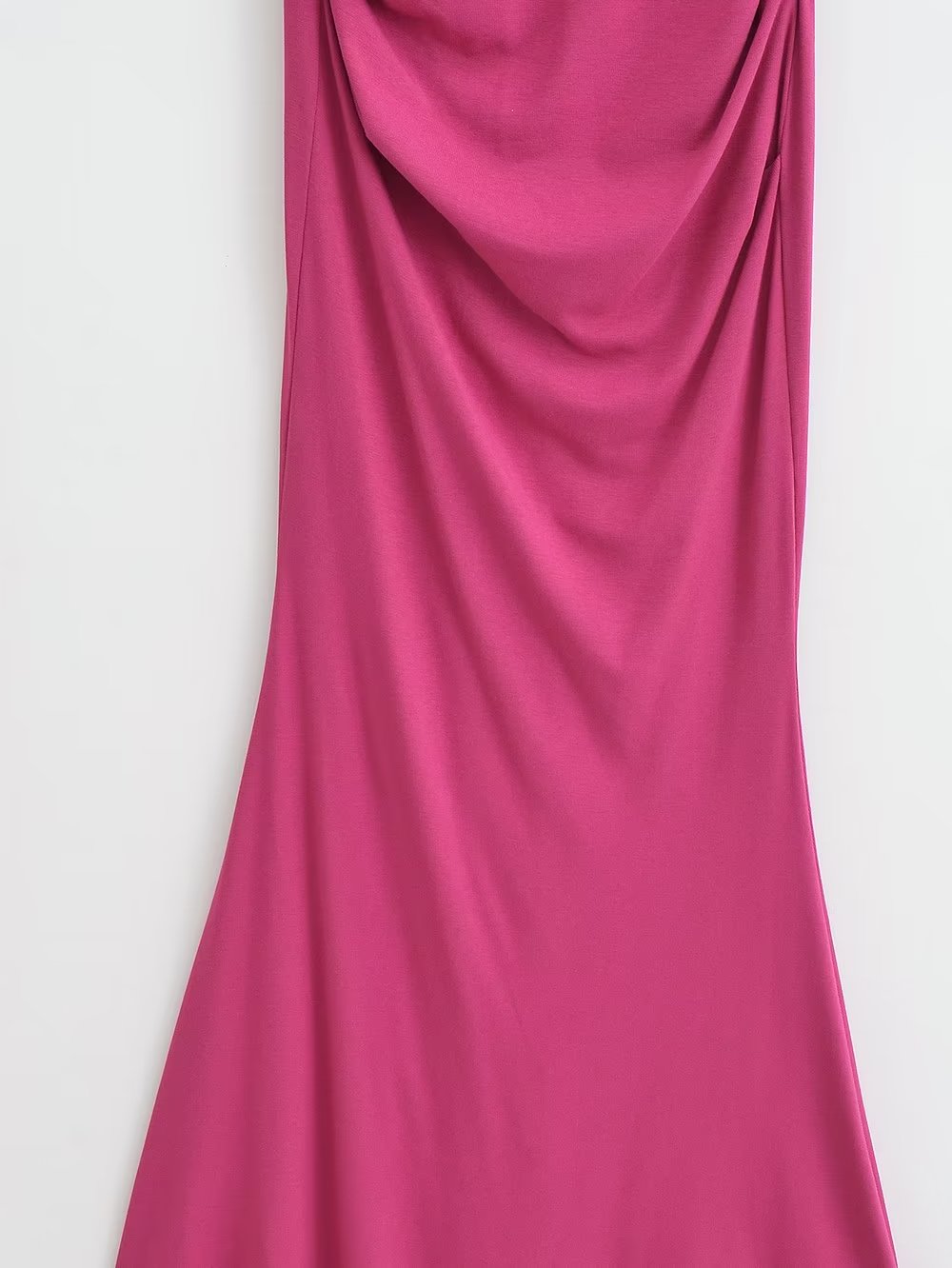 Sexy Sexy Pleated Boning Corset Strap Dress Summer Waisted Slim Fit Package Hip Dress Pearmain