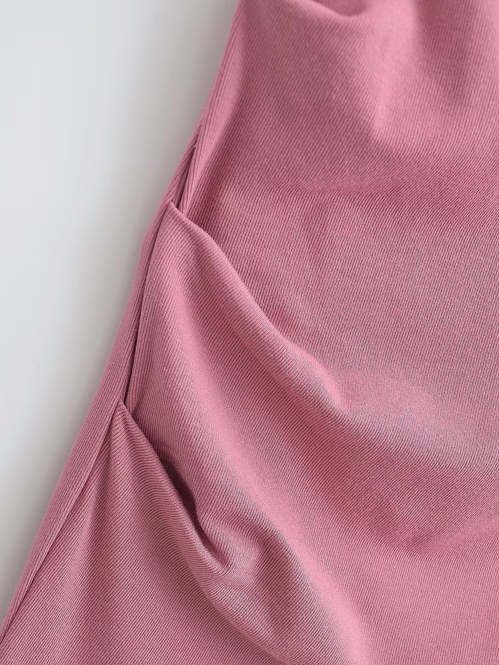 Sexy Sexy Pleated Boning Corset Strap Dress Summer Waisted Slim Fit Package Hip Dress Pearmain