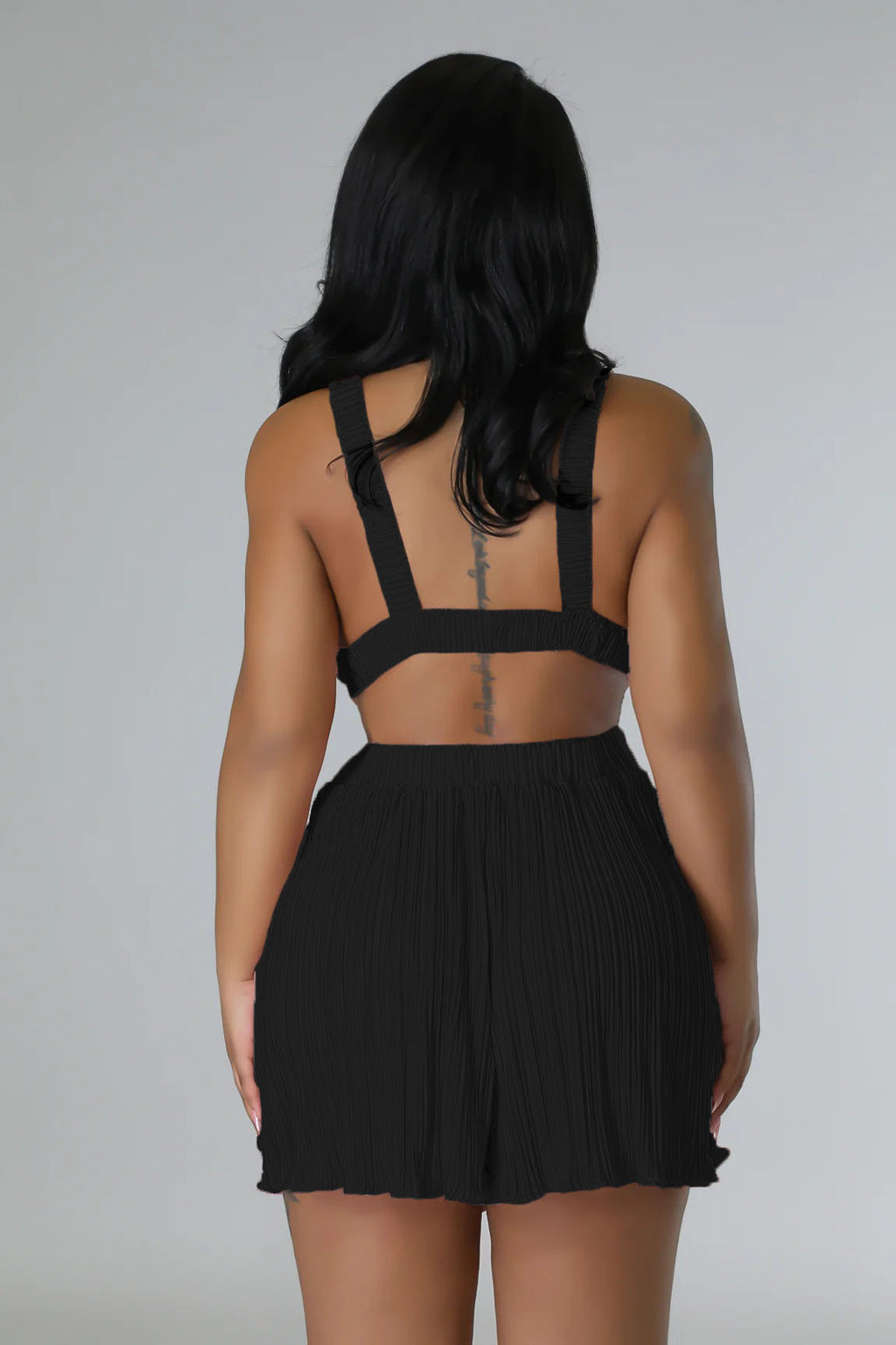 Women Clothing Summer Sexy Sleeveless V neck Folding Suspender Jumpsuit Fanti