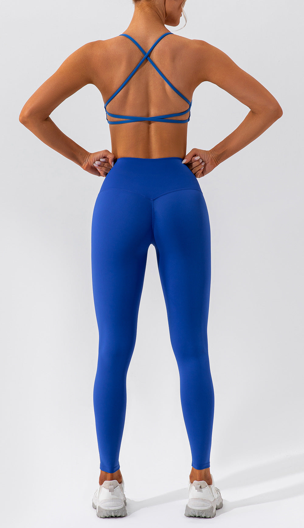 Spring Sports Suit Women Fitness Casual Running Quick Drying Nude Feel Skinny Yoga Clothes Suit Yevki