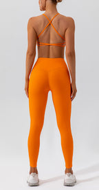Spring Sports Suit Women Fitness Casual Running Quick Drying Nude Feel Skinny Yoga Clothes Suit Yevki