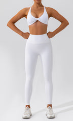 Spring Sports Suit Women Fitness Casual Running Quick Drying Nude Feel Skinny Yoga Clothes Suit Yevki