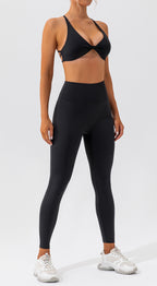 Spring Sports Suit Women Fitness Casual Running Quick Drying Nude Feel Skinny Yoga Clothes Suit Yevki