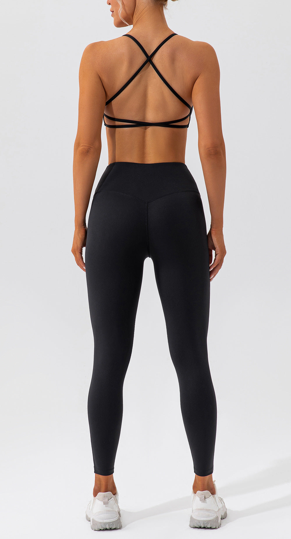 Spring Sports Suit Women Fitness Casual Running Quick Drying Nude Feel Skinny Yoga Clothes Suit Yevki
