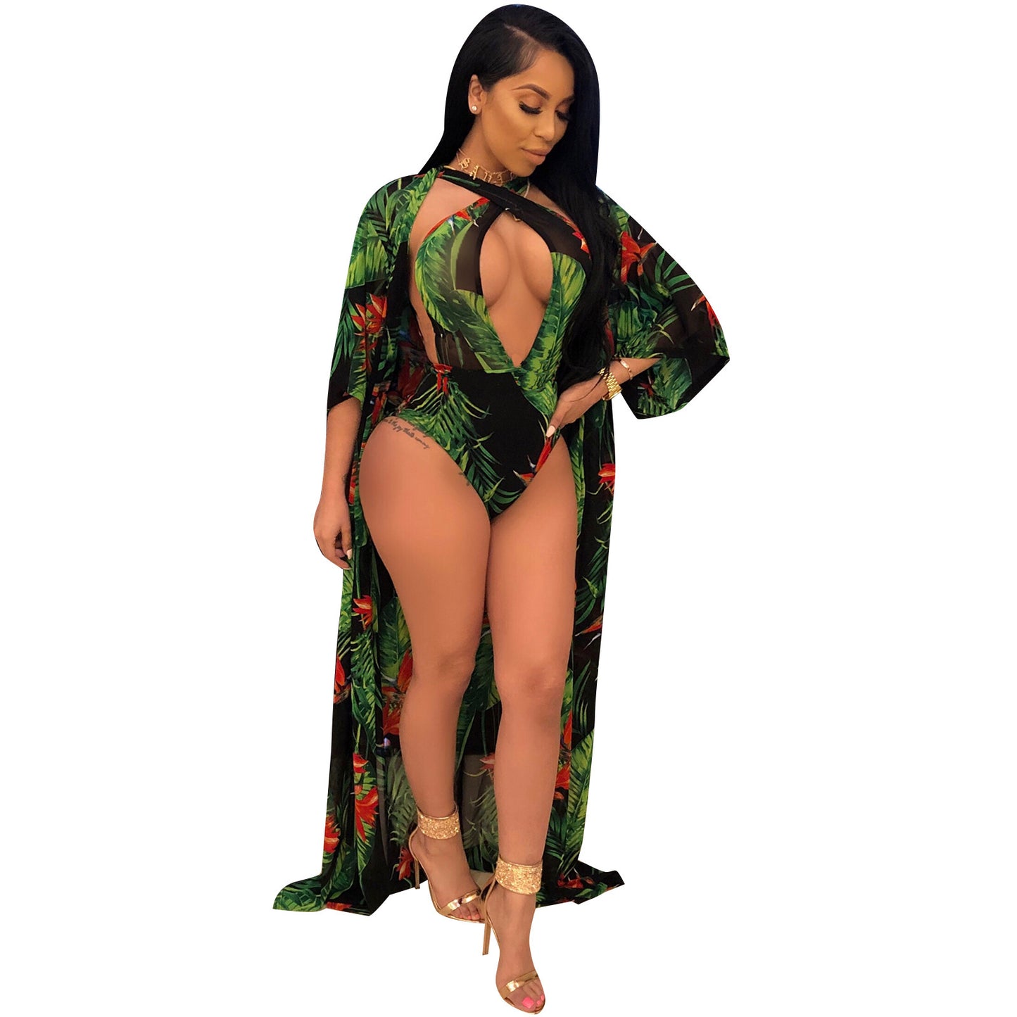 Traje de baño de dos piezas de bikini sexy para mujer