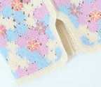 Women Retro Thailand Holiday Floral Vest Cardigan Top Casual All Matching Graceful GoodMe