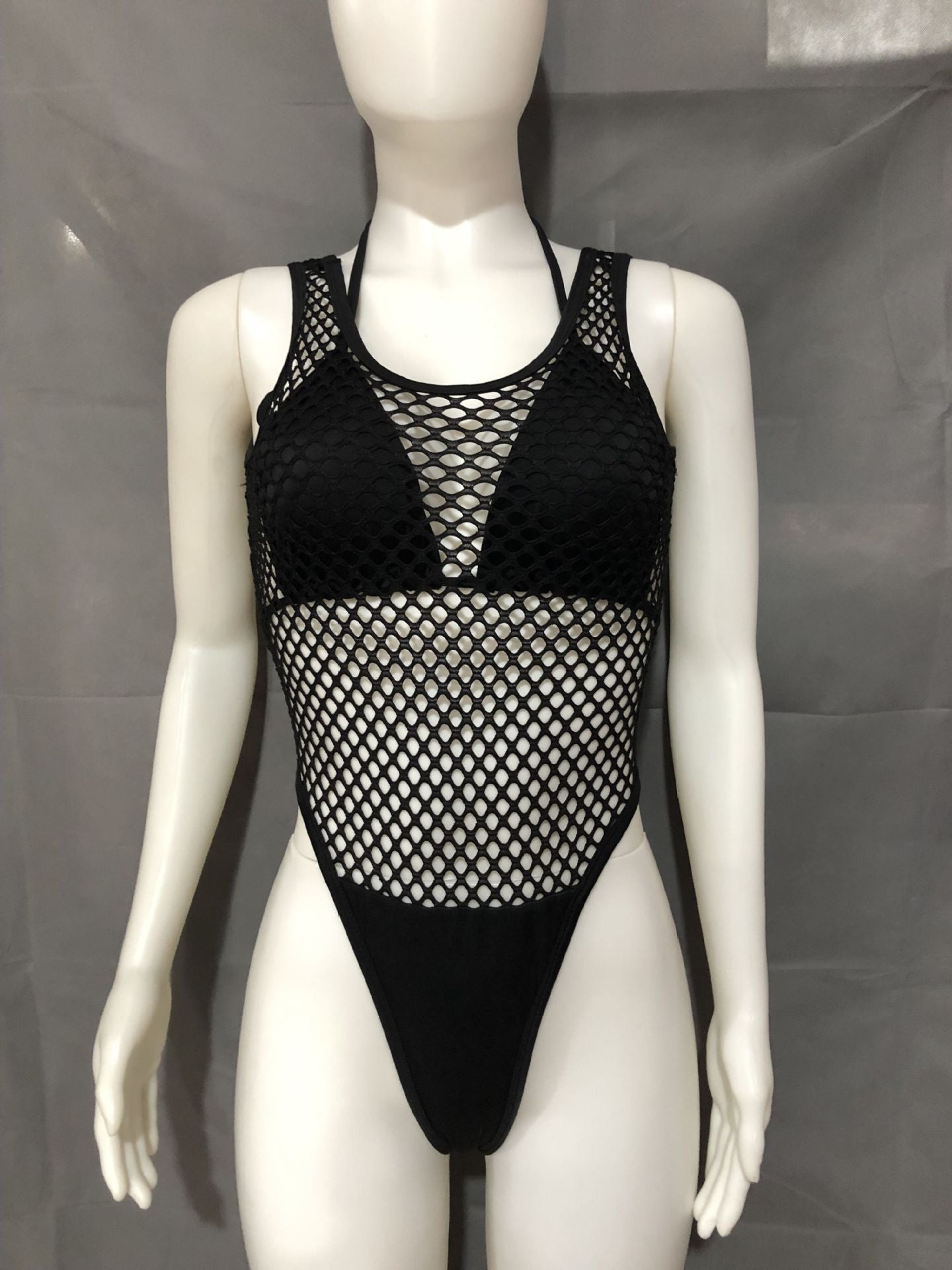 Black Two-Piece Set with Chest Pad
