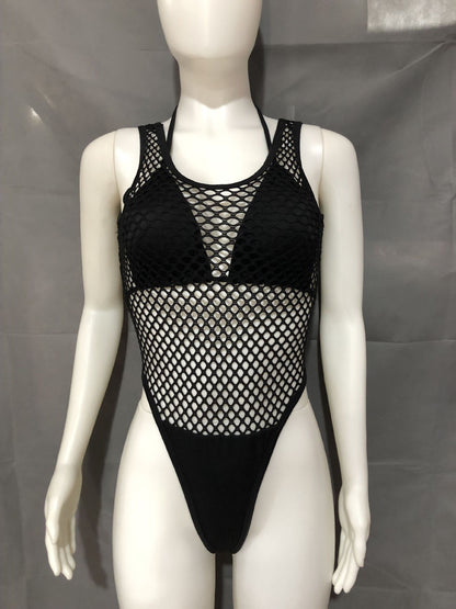 Black Two-Piece Set with Chest Pad