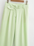 Women Clothing Elegance Sleeveless V neck Vest Jacket Casual Trousers OneGirl