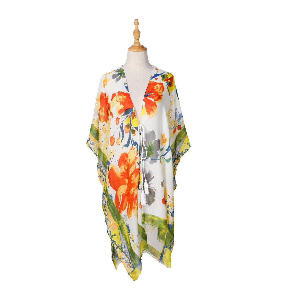 Summer Floral Print All Match Blouse