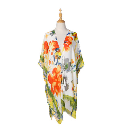 Summer Floral Print All Match Blouse