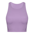 Spring Summer Pull High round Tie Chest Pad Yoga Vest Nude Feel Tight High Elastic Sports Fitness Top Women Tichin