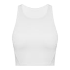 Spring Summer Pull High round Tie Chest Pad Yoga Vest Nude Feel Tight High Elastic Sports Fitness Top Women Tichin