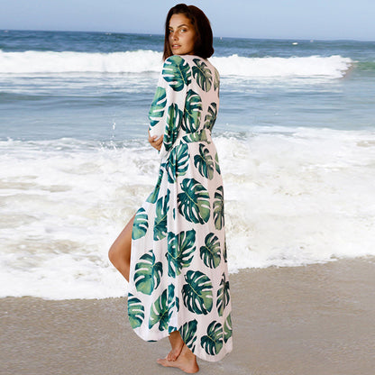 Rayon Japanese Banana Leaf Cardigan