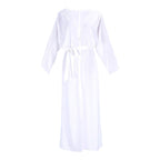Crepe Cloth Belt Beach Jacket Sun Protection Clothing Cardigan Vacation Beach Cover Up Swimsuit Outwear EvenStar