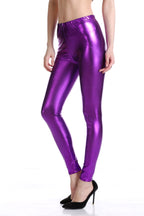 Leggings en cuir brillant, tenues de scène sexy pour boîtes de nuit, vêtements de spectacle, source du fabricant de leggings