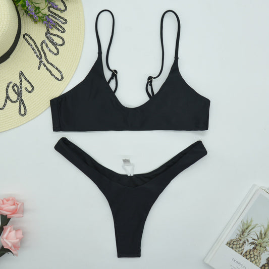 Bikini sexy traje de baño triángulo mujeres traje de baño separado