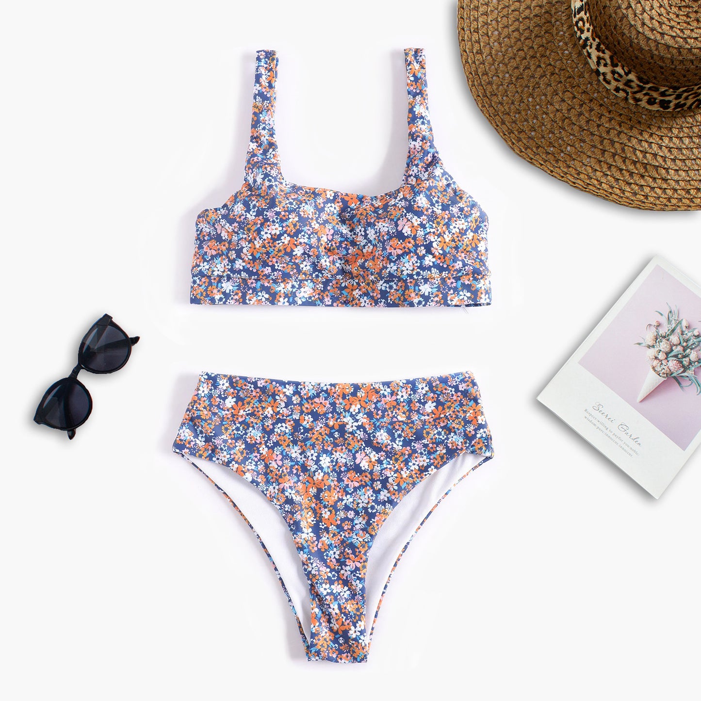 Floral Bikini Swimsuit Women Split Swimsuit Order