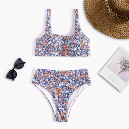 Floral Bikini Swimsuit Women Split Swimsuit Order