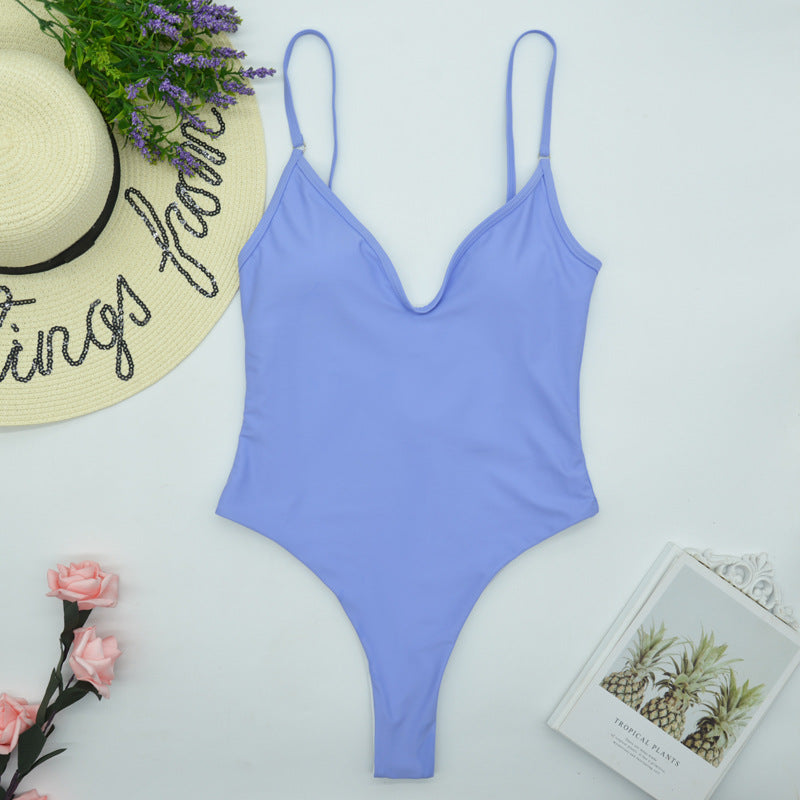 Bikini sexy de una pieza para mujer, traje de baño conservador de nailon Xingcheng