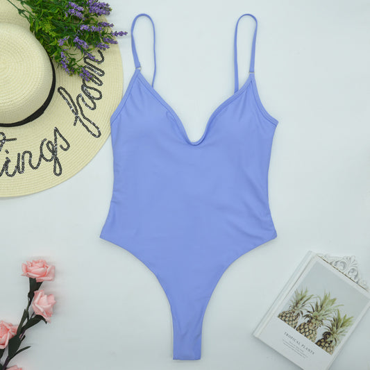 Bikini sexy de una pieza para mujer, traje de baño conservador de nailon Xingcheng