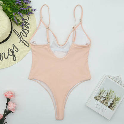 Bikini sexy de una pieza para mujer, traje de baño conservador de nailon Xingcheng