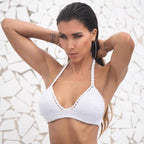 Hand Crocheting Knitting Bikini Wrapped Chest Lady Sexy All-Match Spring Split Swimsuit Zunee