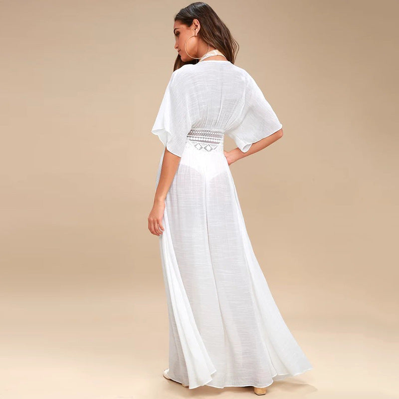 Festival Cloth Lace Rope Loose Beach Sun Protection Clothing than Clothing Kini Outwear Blouse Outer Wear Cardigan Women EvenStar