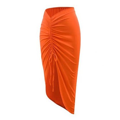 Orange Separate Gauze Skirt